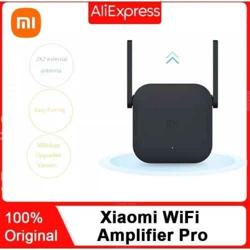 Original Xiaomi WiFi Amplifier Pro 300Mbps WiFi Repeater Mijia Wifi Signal 2.4G Extender Roteador 2 Mi Wireless Router mi router