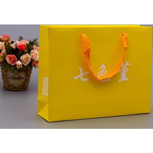 Custom Logo Printed Grocery Packaging Craft Brown Kraft Paper Shopping Bag with Handle --XP2304