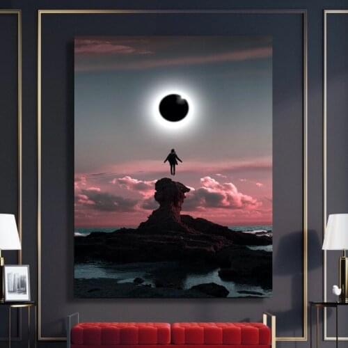 Canvas Printed Modern Science Fiction Poster Home Mountain Decorative Paintings Wall Art Picture Living Room Modular No Frame