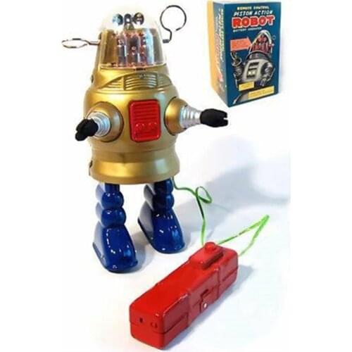 Retro Wind Up Robot Toy Collectible Gift Chrismas Birthday Gift Toy for Child Boys Adults Girl Classic Tin Toys
