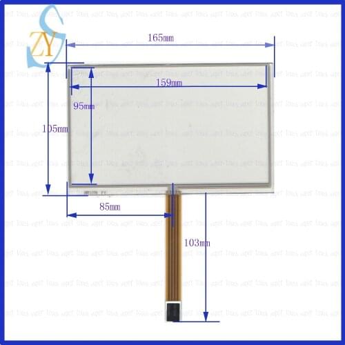 ZhiYuSun XWT1778 165*105 Resistive touch screens 5inch 4 lines touch screen 165mm*105mm incloud card GLASS forAT070TN83
