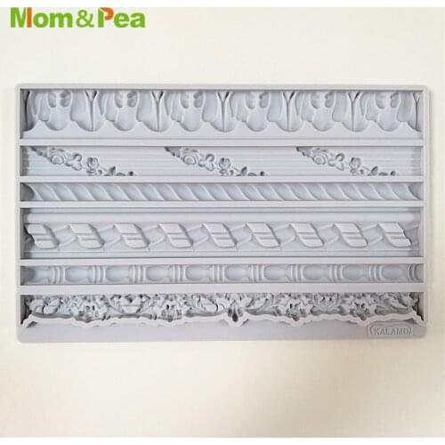 Mom&Pea GX322 Deco Tape Shaped Silicone Mold Cake Decoration Fondant Cake 3D Mold Food Grade