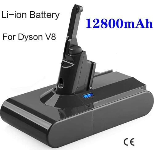 12800mAh 21.6V replacement Battery for Dyson V8 Absolute /Fluffy /Animal /Motorhead for dyson V8 Li-ion Vacuum Cleaner battery