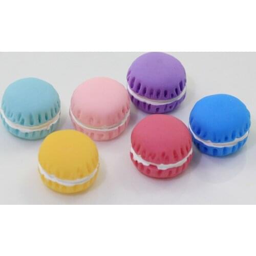 Mix Colors 15mm Very Cute 3D Macaron Dessert Resin Flatback Cabochon For DIY Decoration