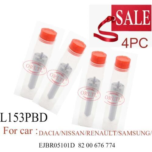 4 pieces Fuel Nozzle L153PBD And Sprayer Nozzle L 153 PBD For RENAULT 8200676774 EJBR05101D 8200421359 EJBR03101D Euro 4