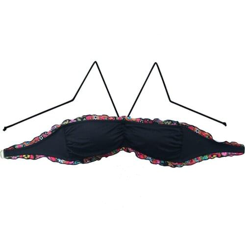 Women Bikini TOPS Sexy Swimwear Beachwear Water Droplets Bathing suits Design girl Black Printing Swimming Biquini UP Swim Wear