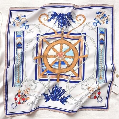 2021 Spring Summer Design Print Neck Scarves Hairband Female Foulard Bandana Pashmina Wrap Scarves Brand Shawl