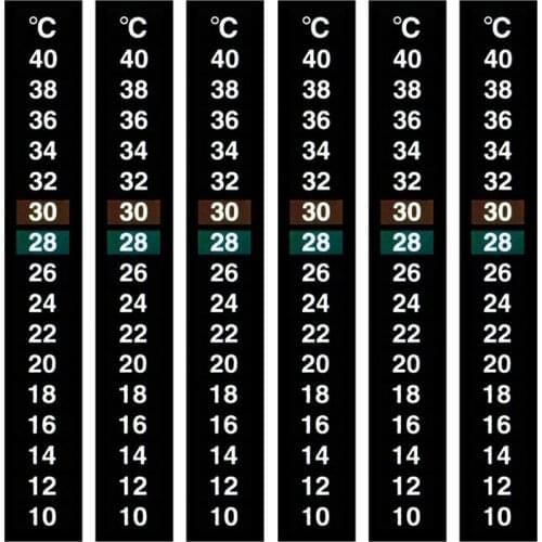 1PCpractical Stick-on Digital Aquarium Fish Tank Fridge Thermometer Sticker Measurement Stickers Temperature Control Tools