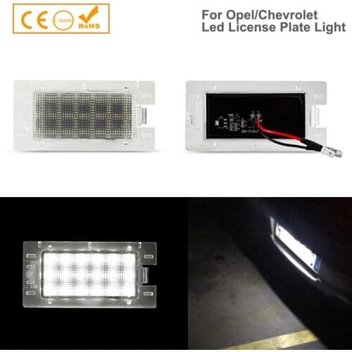 1Pcs No Error LED License Plate Light Car Accessories For Chevrolet Celta Prisma Opel Tigra A Omega B Facelift Number Plate Lamp