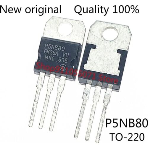 10PCS/LOT P5NB80 STP5NB80 TO-220 800V 5A New spot hot sale