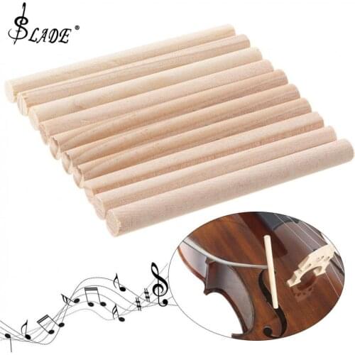 10pcs! Spruce Wood Violin Sound Post for 3/4 & 4/4 Violin