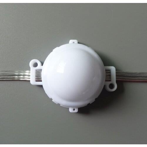 20pcs a string50mm diameter;24V;UCS2903;addressable led smart module;1.68W;7pcs 5050 SMD LED RGB LED;RGB full color;milky cover