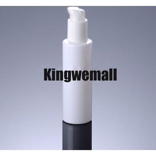 300pcs/lot Capacity 150ml PET White Plastic Lotion Bottle for Cosmetic Packaging FWI30