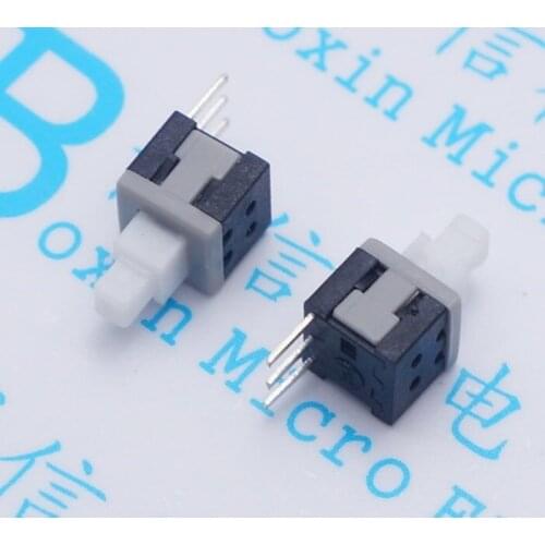 5.8 since the lock button switch 5.8*5.8 micro self-locking switch 3 feet three feet