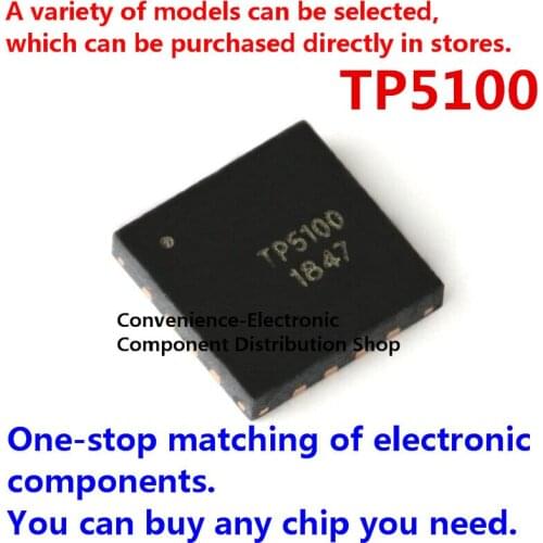 5PCS/PACK TP5100 QFN-16 2A switching step-down 8.4V/4.2V lithium battery charger chip IC