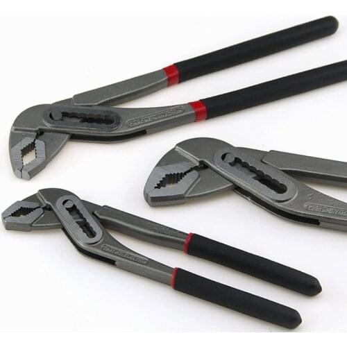 8''/10''/12'' Water Pump Pliers Multifunctional Pipe Clamp Quick Release Water Pipe Pliers Claw Slot Joint Pliers Hand Tools