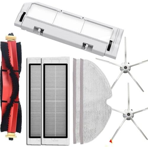 Promotion!HEPA Filter Side Brush Main Brush Mop For Xiaomi Roborock S5 S50 S51 S55 S5 Max S6 Maxv E25 E35 Vacuum Cleaner Parts