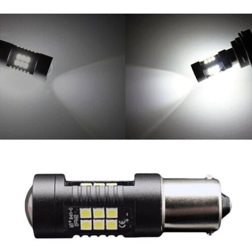 Auto Turn Signal Light LED P21W Part Reverse 1156 6000K Aluminum BA15S