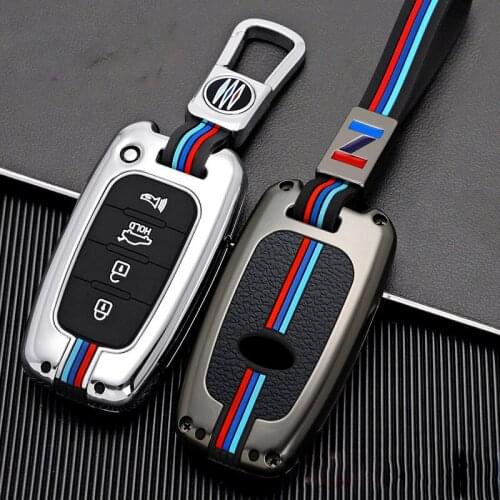 Zinc Alloy Key Case Key Cover For Hyundai Solaris HB20 Veloster SR IX35 Accent Elantra i30 For KIA RIO K2 K3 Sportage