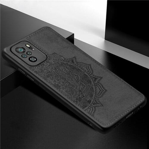 3D Cloth Texture Case For Xiaomi Redmi Note 10 Cover For Redmi Note10 Coque Capa Cotton Fabric Phone Case For Redmi Note 10