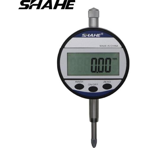 Shahe 0.01mm digital dial indicator 0-12.7/0-25.4 mm dial indicator gauge with retail box Precision Tool