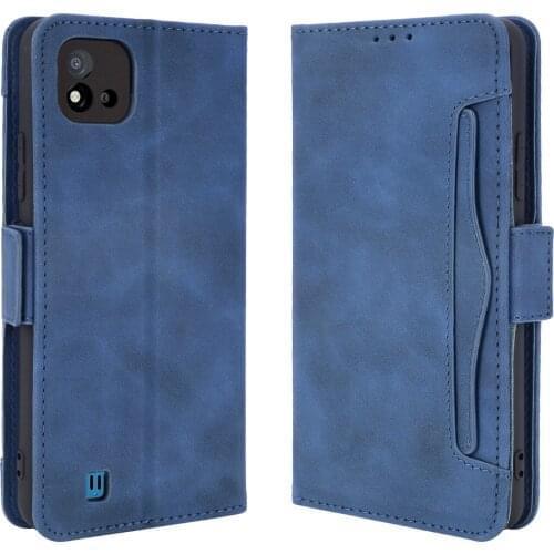 For Realme C11 2021 Flip Type Phone Case For OPPO Realme C11 C 11 2021 Leather Multi-Card Slot Full Cover Wallet Type Cover