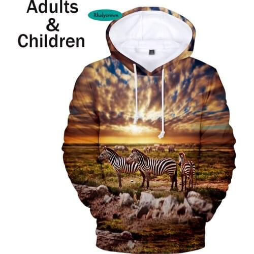 Creative Design New 3D Print animal Zebra Hoodies Men Women Sweatshirts spring Autumn Hoodie Hip Hop Kids Hooded 3D pullovers