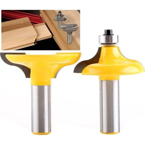 2 Pc 1/2 inch Shank Entry Door For Long Tenons Router Bit Woodworking Cutter Woodworking Bits Tenon Cutter For Woodworking Tools