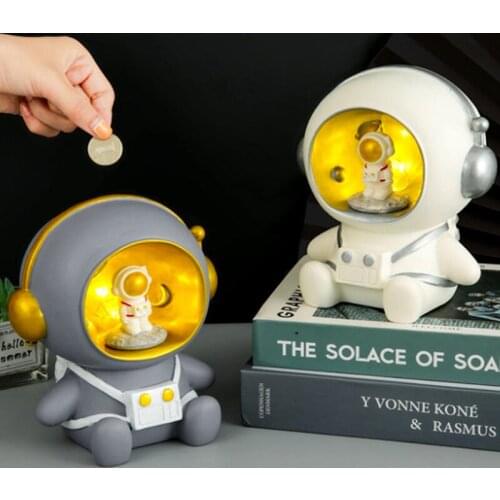 Astronaut Piggy Bank Astronaut Star Light Night Light Send Friends Birthday Gifts Piggy Bank Anti-fall