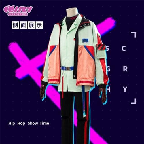 2020 Paradox Live Rap cos Anne Faulkner BAE cosplay shirt+pants+coat+belt+socks Casual hip-hop style unisex outfit full sets A