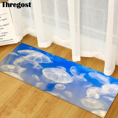 Thregost 3D Printed Doormats Indoor Entrance Floor Mat Anti Slip Floor Mats for Living Rooms Bathroom Kitchen Rugs