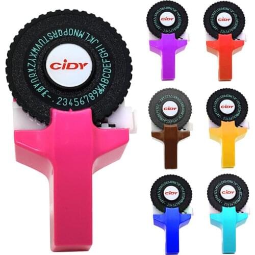 Mini manual label machine hidi C101 embossing machine typewriter hand curtain Typewriter Hand Curtain Decorative Tape Paper