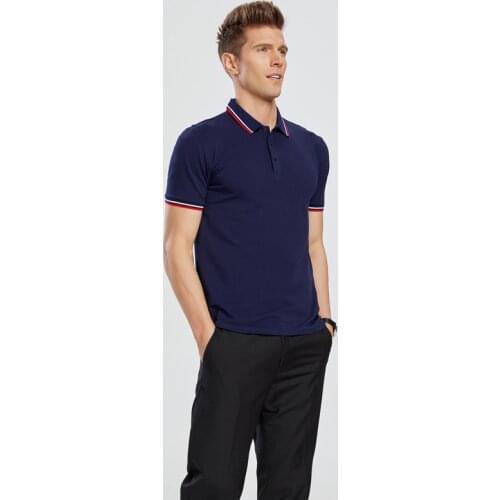 Polo Shirt Men 2021 Brand Short Sleeve Clothing Wine Fashion Lapel casual collar slim fit plus size Stritching Business Luxury