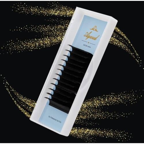 AGUUD Soft Silk Eyelash Extensions Individual Lashes Extension Supplies False Mink Eyelashes for Makeup Russian Volume Eye Lash
