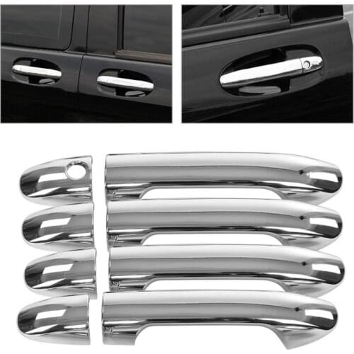 8 pcs Silver Chrome Car Electroplate Exterior Door Handle Cover Trim Protector for Mercedes Benz Vito W447 2014 2015 2016 2017