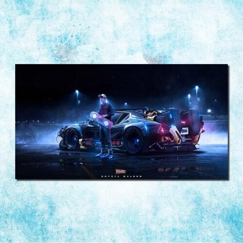 Back To The Duture 1 2 3 Art Silk Poster Print 13x24 Inch Movie Pictures Living Room Wall Decoration-6