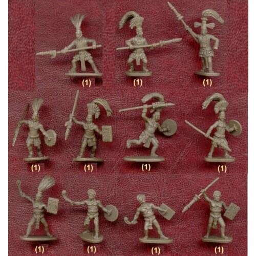 Unpainted super super mini 1: 72. Ancient soldier man model (Maya tribe) 11pcs/set