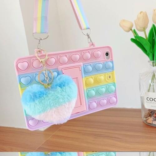 Non toxic silicone protective sleeve for children Case for ipad5/6 234 pro 10.5 10.2 pro11 2017 2018 9.7air 10.9 mini12345 +pen