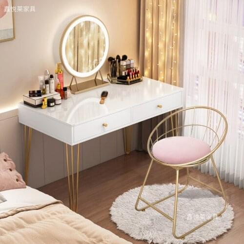 The New Web Celebrity To Receive Ark One Bedroom Dresser Nordic Contracted Small Family Girls Princess with Lamp Make-up Table