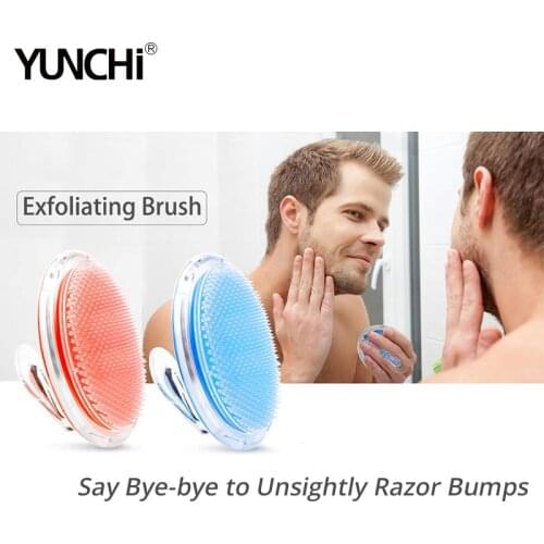 Exfoliating Shower Brush Hair Massage Comb Scalp Massager Ingrown Hair and Razor Bump Treatment Body Scrub Tool for Man & Woman