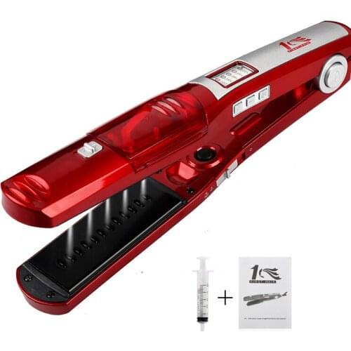 Professional Ceramic Steam Hair Straightener Vapor Flat Iron with Argan Oil Seam Hair Straightening Iron Curler Hair Styler