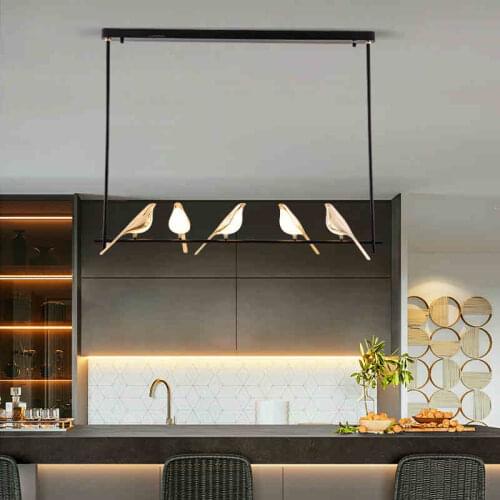 Modern Magpie Chandelier Lighting Decoration Circle Chandelier Lamp Art Decor Hanging Lights Home Indoor