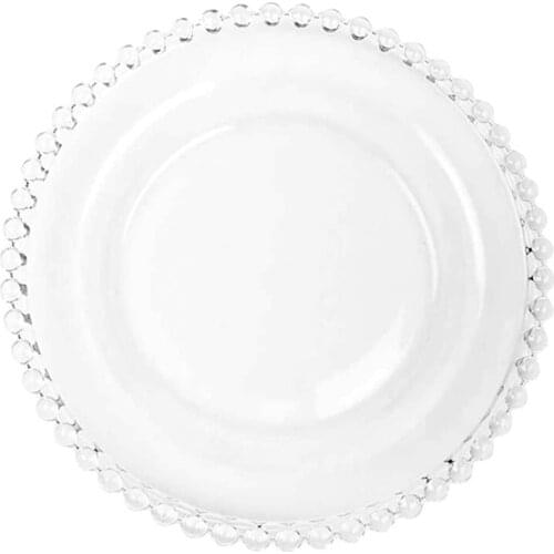 Glass Dinner Plate Serving Platter Dish Glass Serving Dish Food Tray Party Platter for Fish Sushi Fruit Cheese