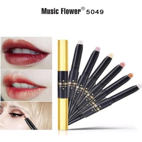 7 Colors Double-head Eye Shadow Highlight Pen Professional Face Contour Shimmer Shiny Highlighter Water-proof Eye Shadow TSLM1