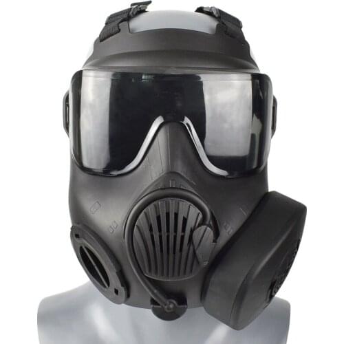 Outdoor Sports Full-covered Gas Mask Helmet Men Women PC Lens Adjustable Shock Resistance Sportswear With Single Fans