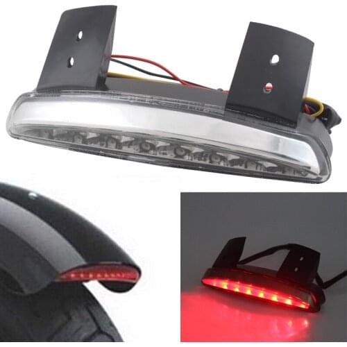 Motorcycle Taillight Rear Fender Tailing Edge LED Brake Tail light For Harley Sportster XL 883 1200 Iron Roadster Nightster 72