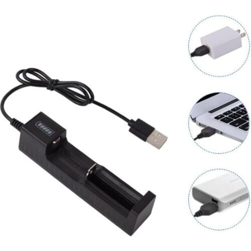 Lithium Battery Charger Usb Multi-function Charger 3.7v Single Charge Universal Single Slot 18650 14500 26650 Portable Tool