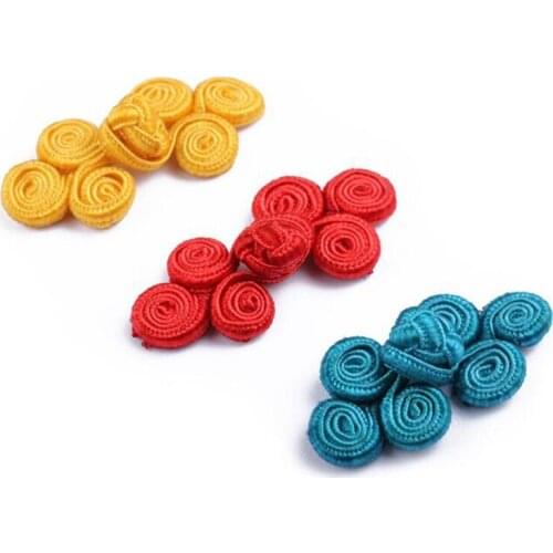 10 PCS 4CM Nylon Dyeable Three-Wheeled Chinese Frog Button Gift box Decoration Childrens Chinese Style Handmade Buttons