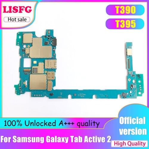 100% Unlocked Original Logic Board For Samsung Galaxy Tab Active 2 T390 T395 Motherboard With Full Chips Mainboard Good Working