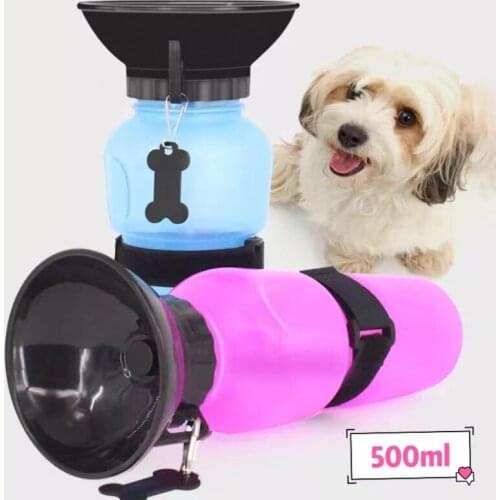 Dog Accessories Squeeze Type Portable Pet Waterer Outdoor Drinking Cup For Teddy Golden Retriever Small And Medium-Sized Dog